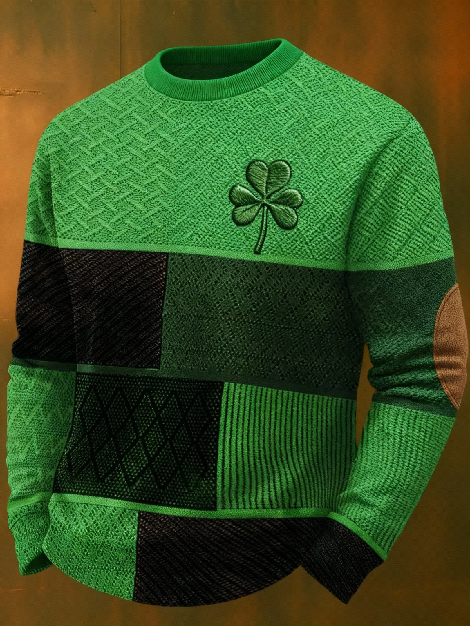 St Patricks Day Shamrock Art Long Sleeve Shirt St Patrick's Day Clothing Best Friend Gift Ideas