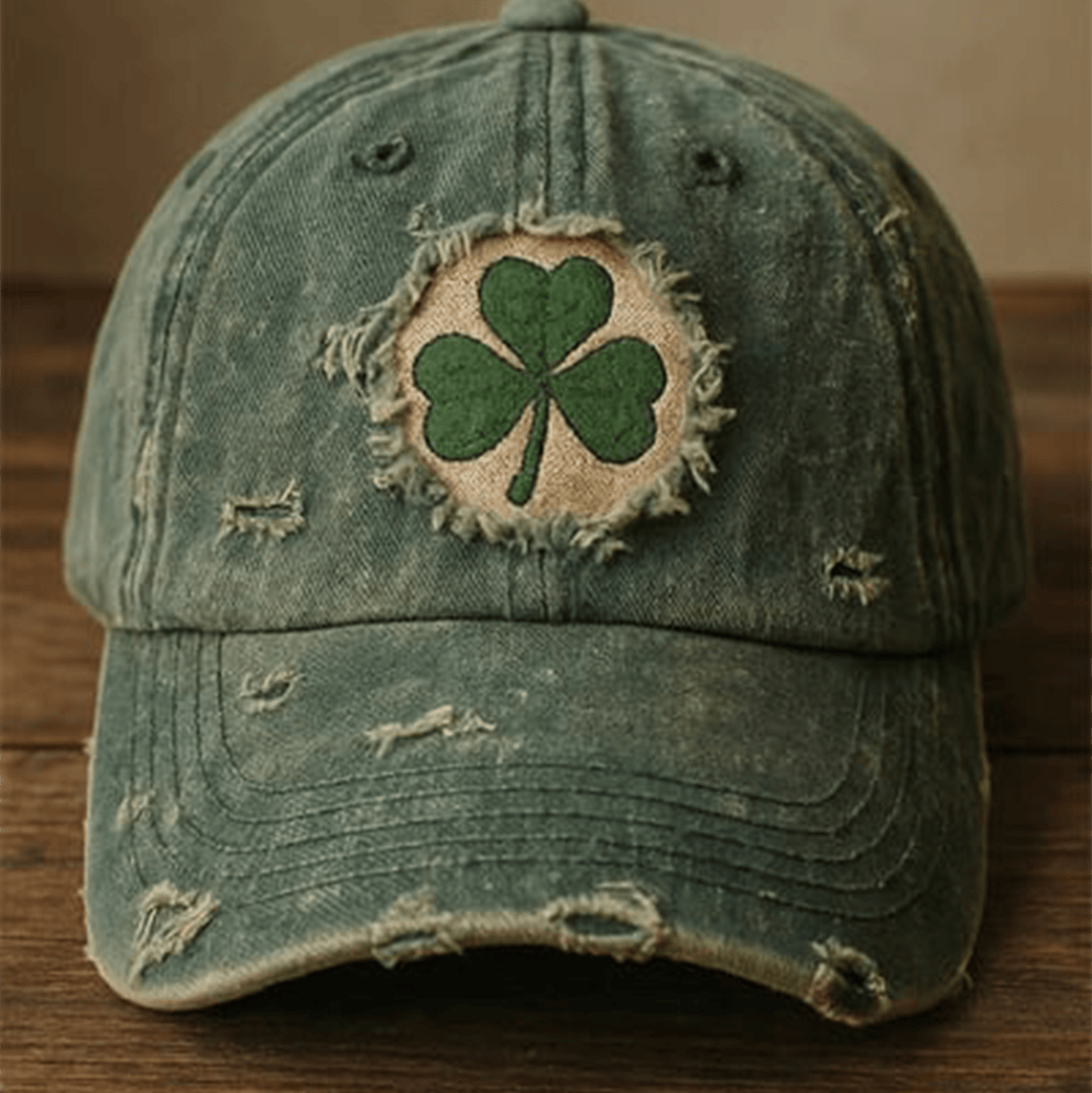 St Patrick's Day Shamrock Art Vintage Hat St Patrick's Day Cap Holiday Gift For Husband