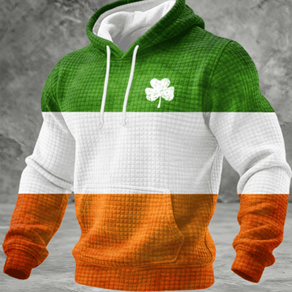 St Patrick's Day Shamrock Hoodie Holiday Clothing St Paddys Day Gift Ideas For Him