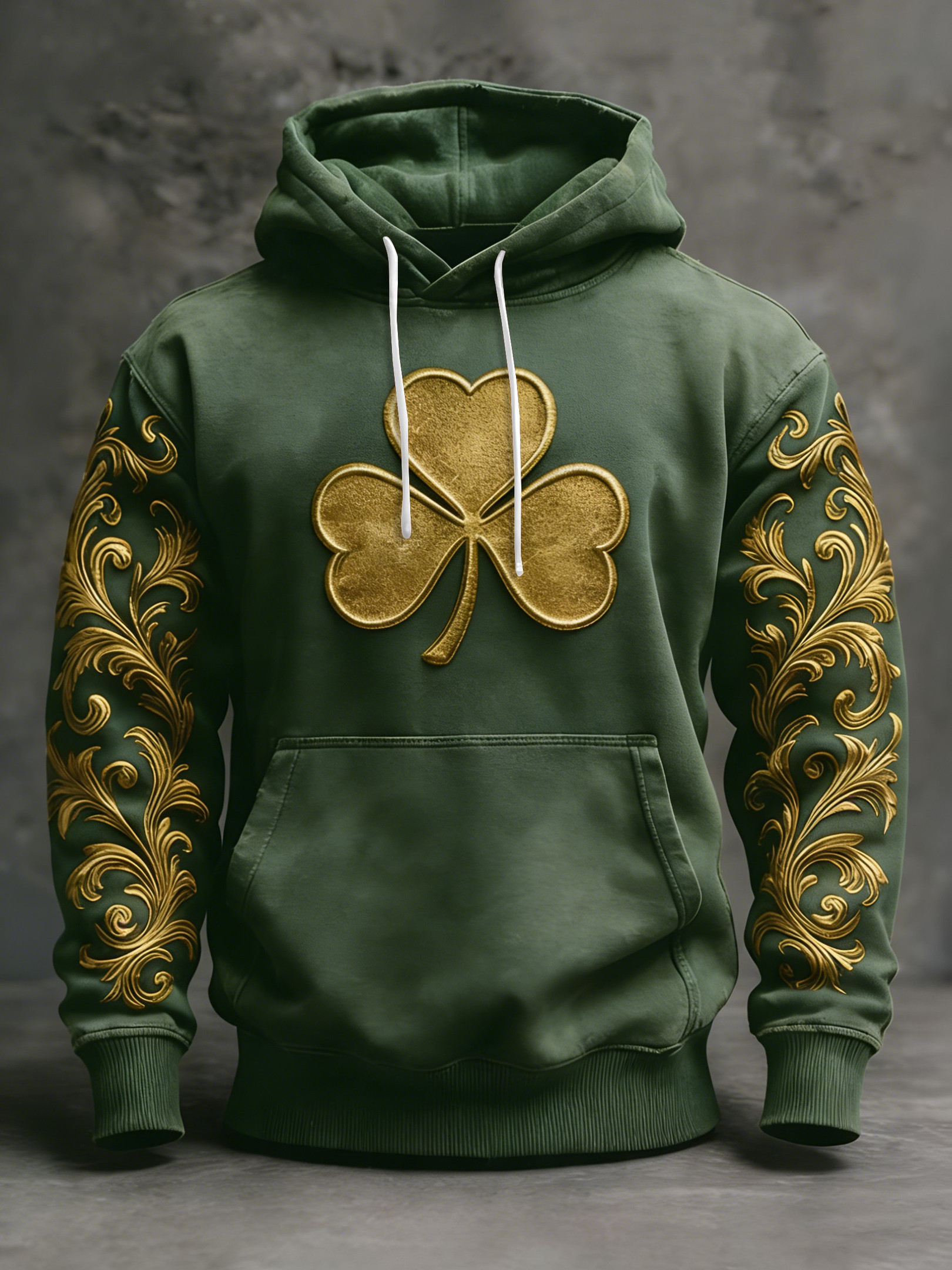 St Patrick's Day Shamrock Hoodie St Patrick's Day Apparel Best Gifts For Dad