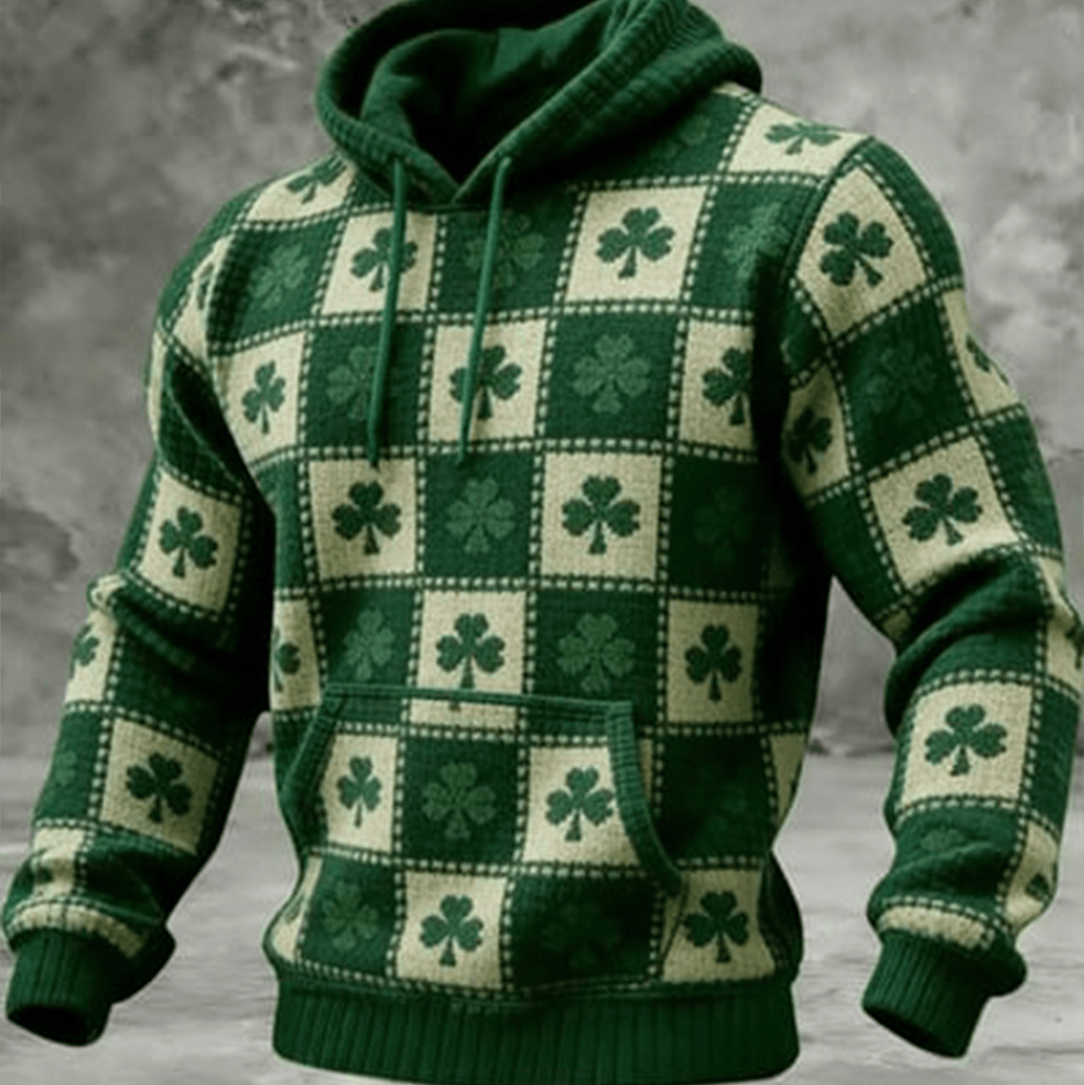 St Patrick's Day Shamrock Hoodie St Patrick's Day Outfit Gift Ideas For Father