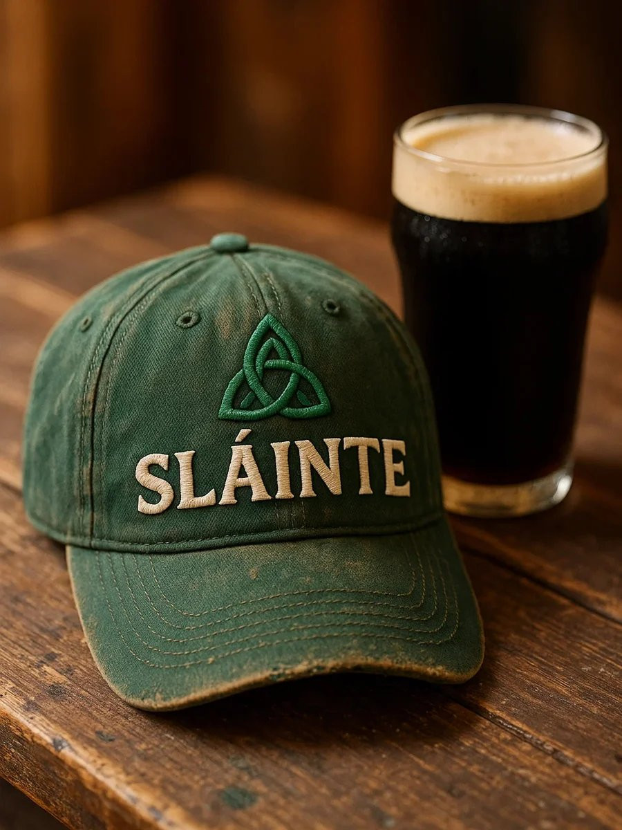 St Patricks Day Slainte Vintage Hat St Patrick's Day Holiday Baseball Cap Good Gifts For Him