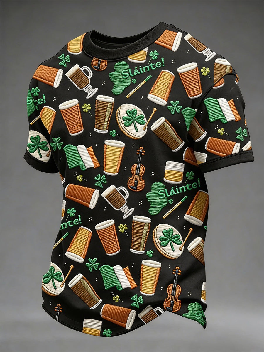 St Patrick's Day Tee Ireland Culture Slainte Shirt St Patricks Clothes Gifts For Men