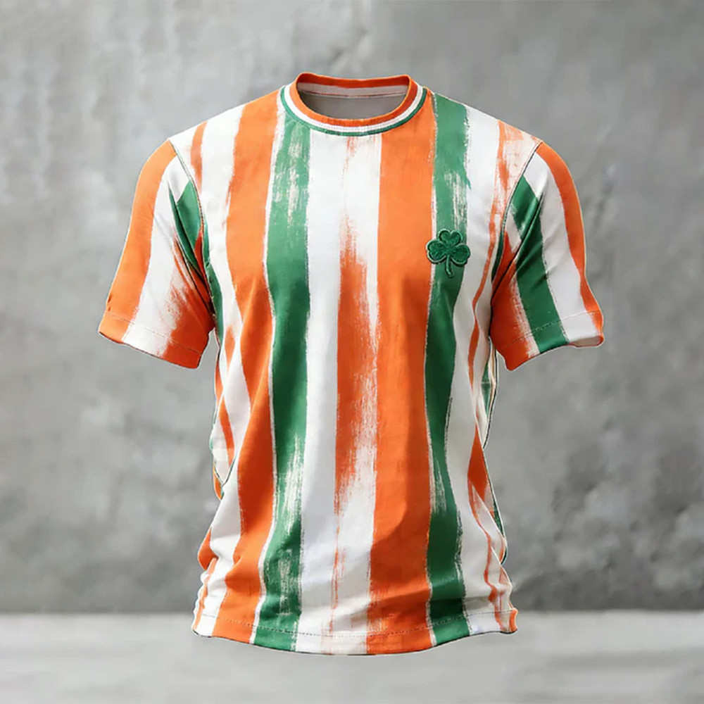 St Patrick's Day Tricolor T-Shirt Saint Patrick's Day 2026 Shirt Present For Men