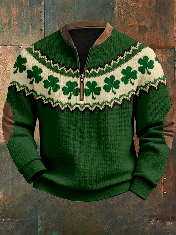 St Patricks Day Zip Sweatshirt St Patrick's Day Apparel Best Gifts For Boyfriend