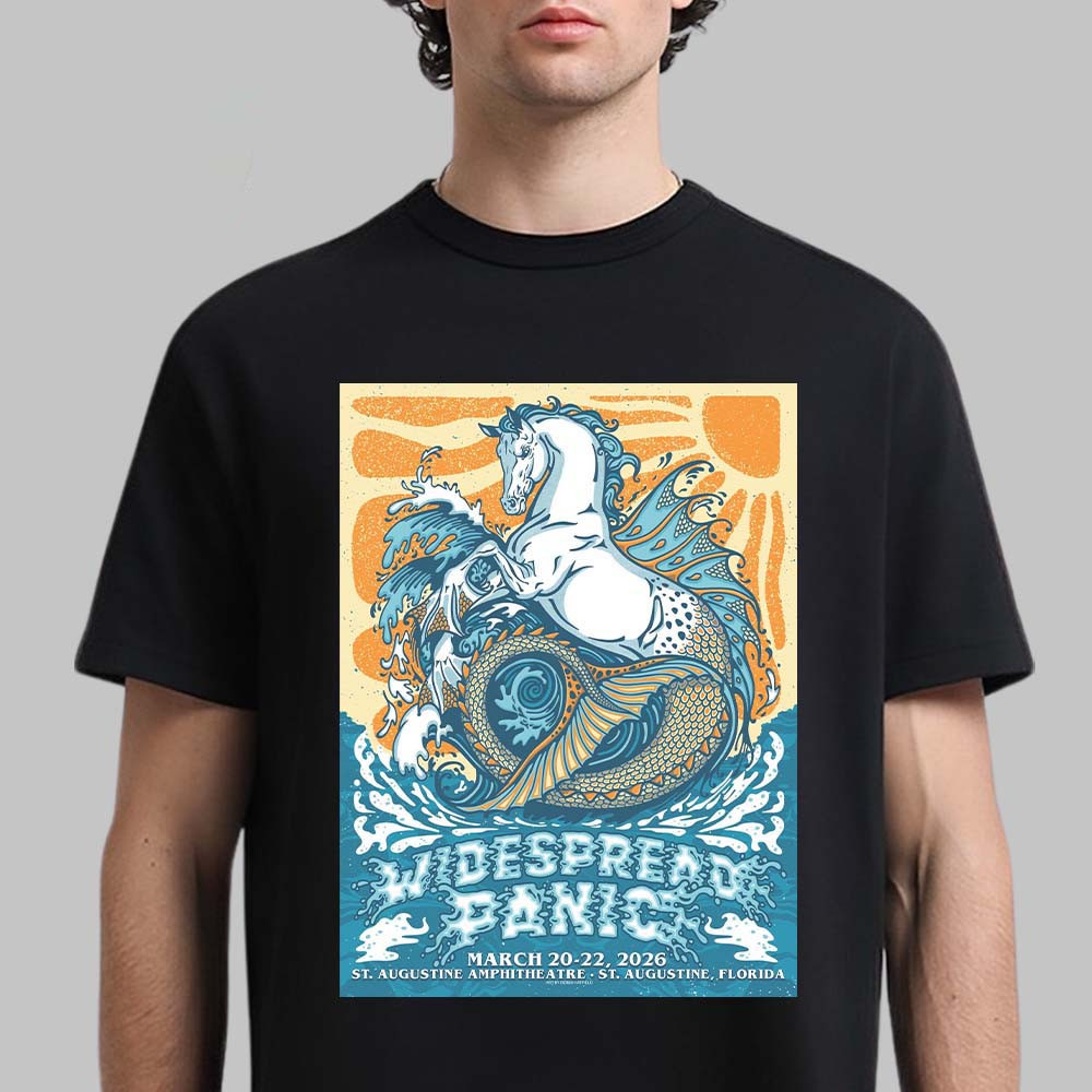 St. Augustine Amphitheatre Widespread Panic T-Shirt Rock Music Fan Merch Gift For Fans