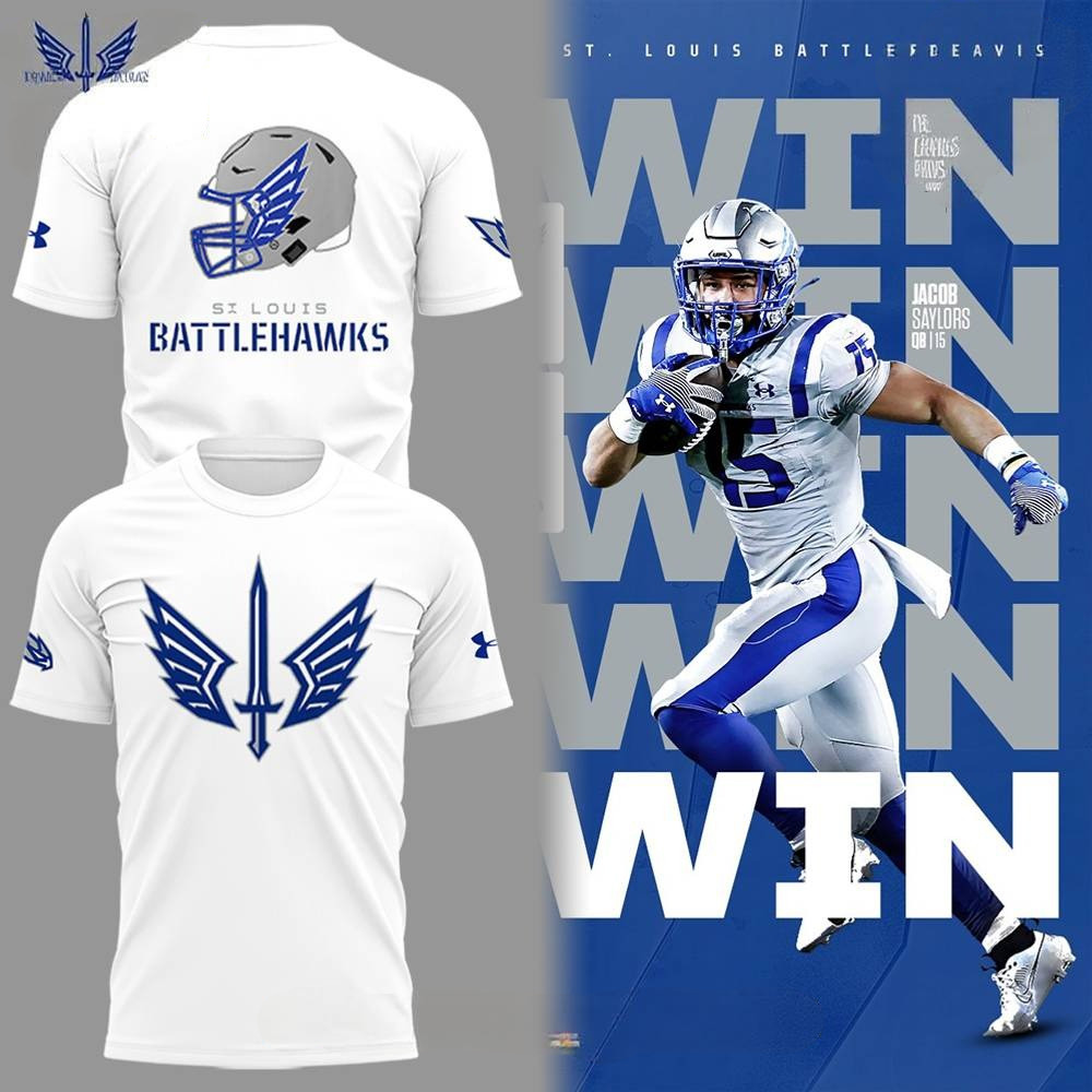 St. Louis Battlehawks WIN 2025 T-Shirt Gifts For Husband