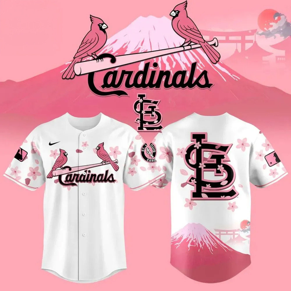 St. Louis Cardinals Cherry Blossom Baseball Jersey Baseball Coach Gift Ideas