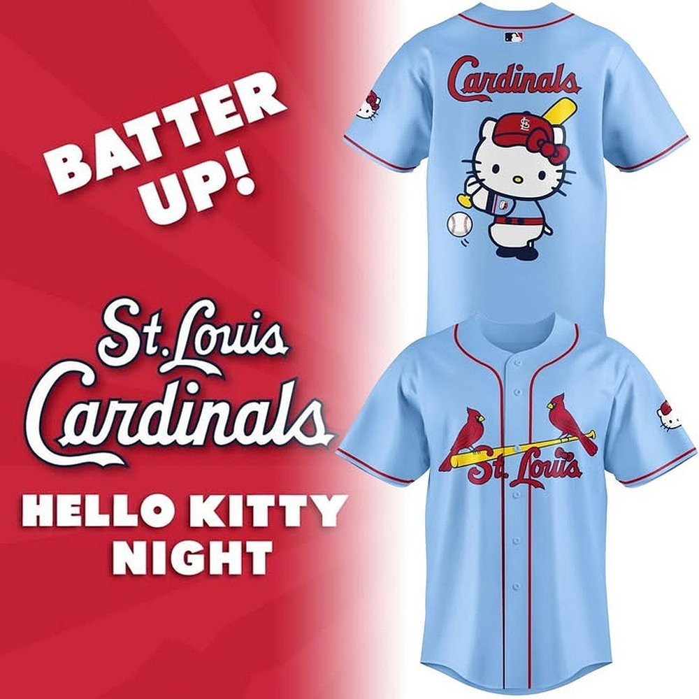 St. Louis Cardinals Hello Kitty Night Baseball Jersey