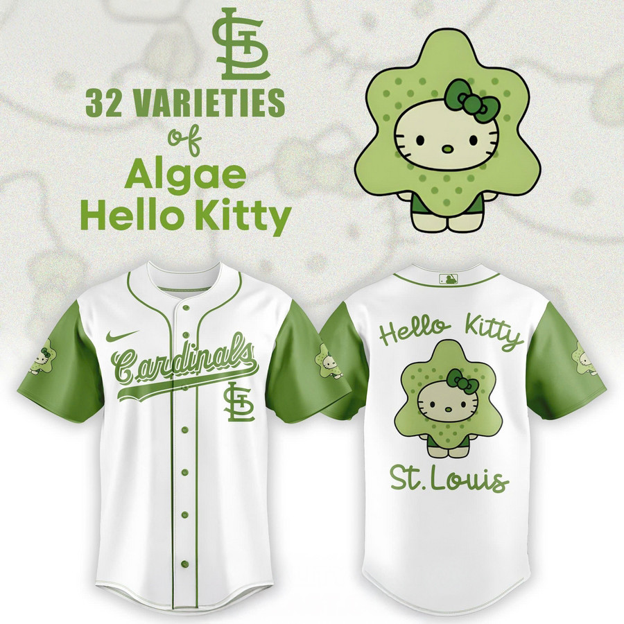 St. Louis Cardinals x 32 Algae Hello Kitty Baseball Jersey Baseball Coach Gift Ideas