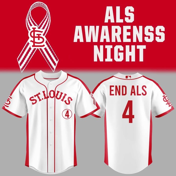 St. Louis Cardinals x ALS Awareness Night 2025 Baseball Jersey Enthusiast Gifts