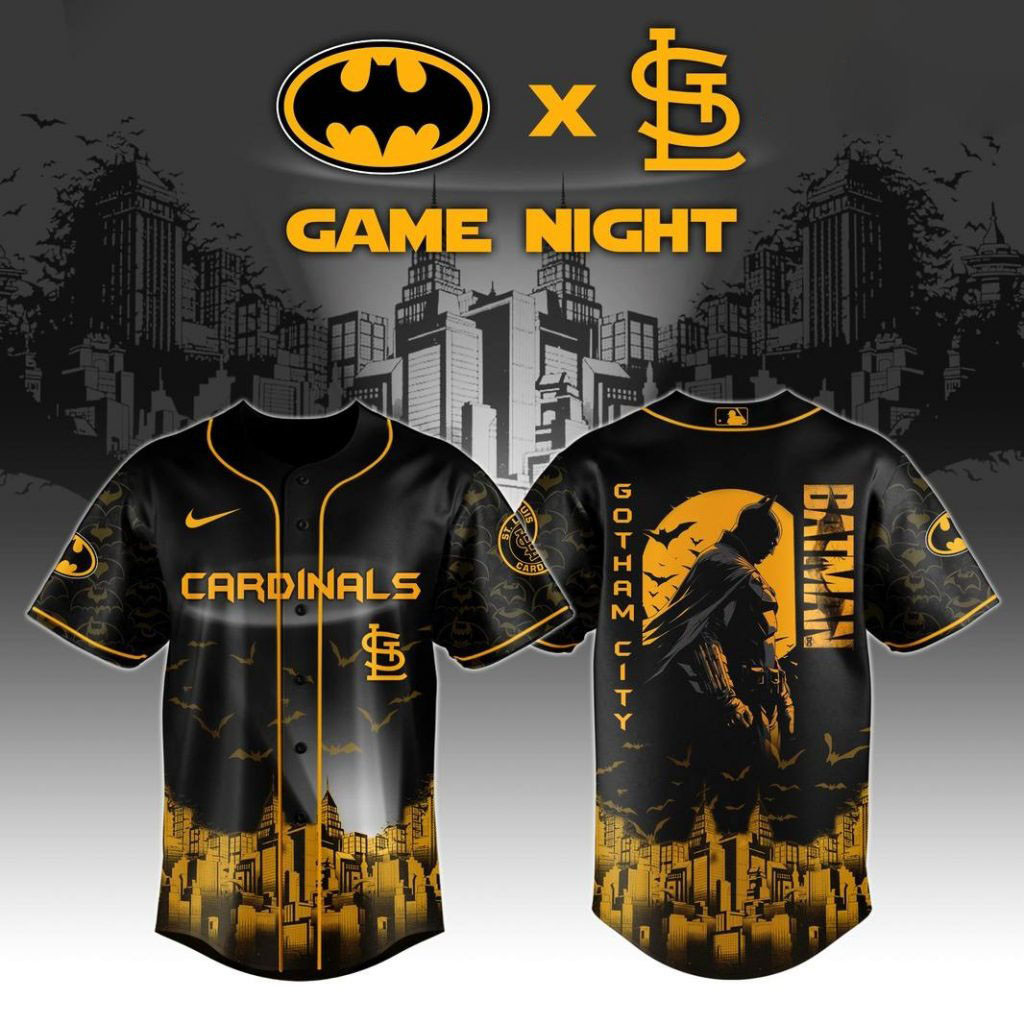 St. Louis Cardinals x DC Batman Game Night Special Baseball Jersey Baseball Enthusiast Gifts