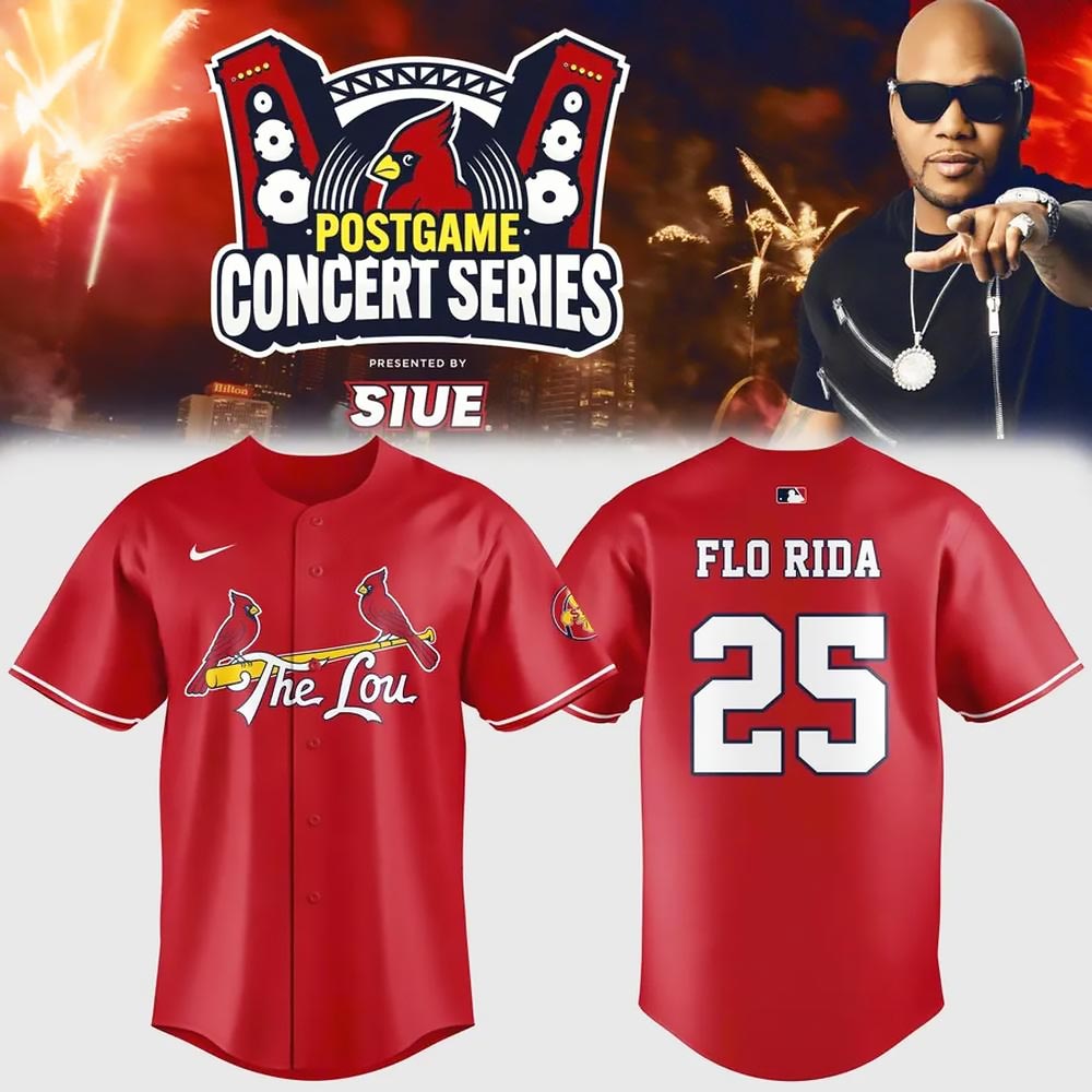 St. Louis Cardinals x Flo Rida Postgame Concert Baseball Jersey Best Gift For Fans