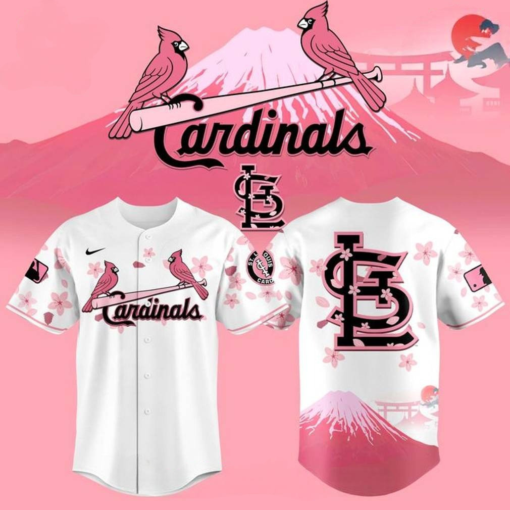 St. Louis Cardinals x Fuji Mount Cherry Blossom Special Baseball Jersey Dad Gifts