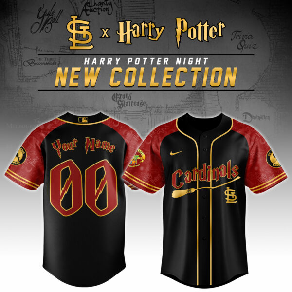 St. Louis Cardinals x Harry Potter Night Custom Jersey Baseball Coach Gift Ideas