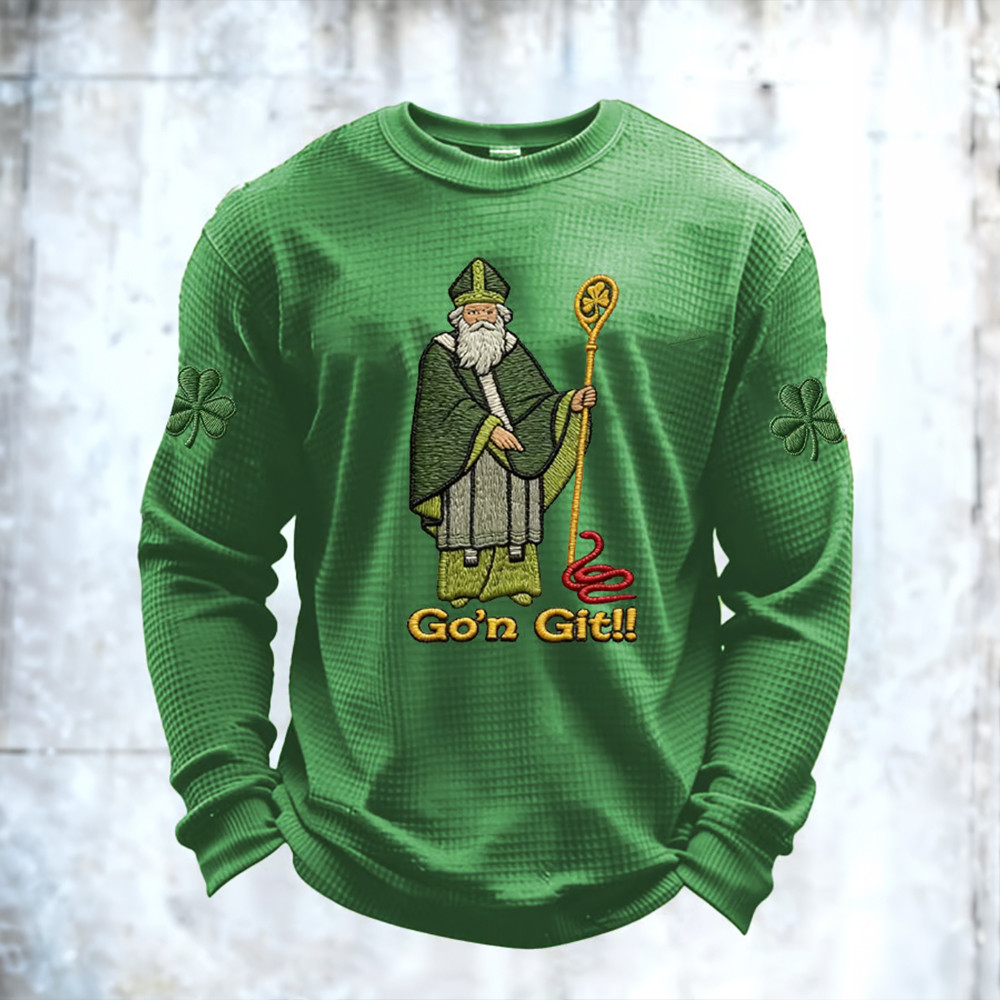 St. Patrick's Day Go'n Git!! Long Sleeve Shirt Saint Patrick's Day Apparel Best St Paddys Day Gift