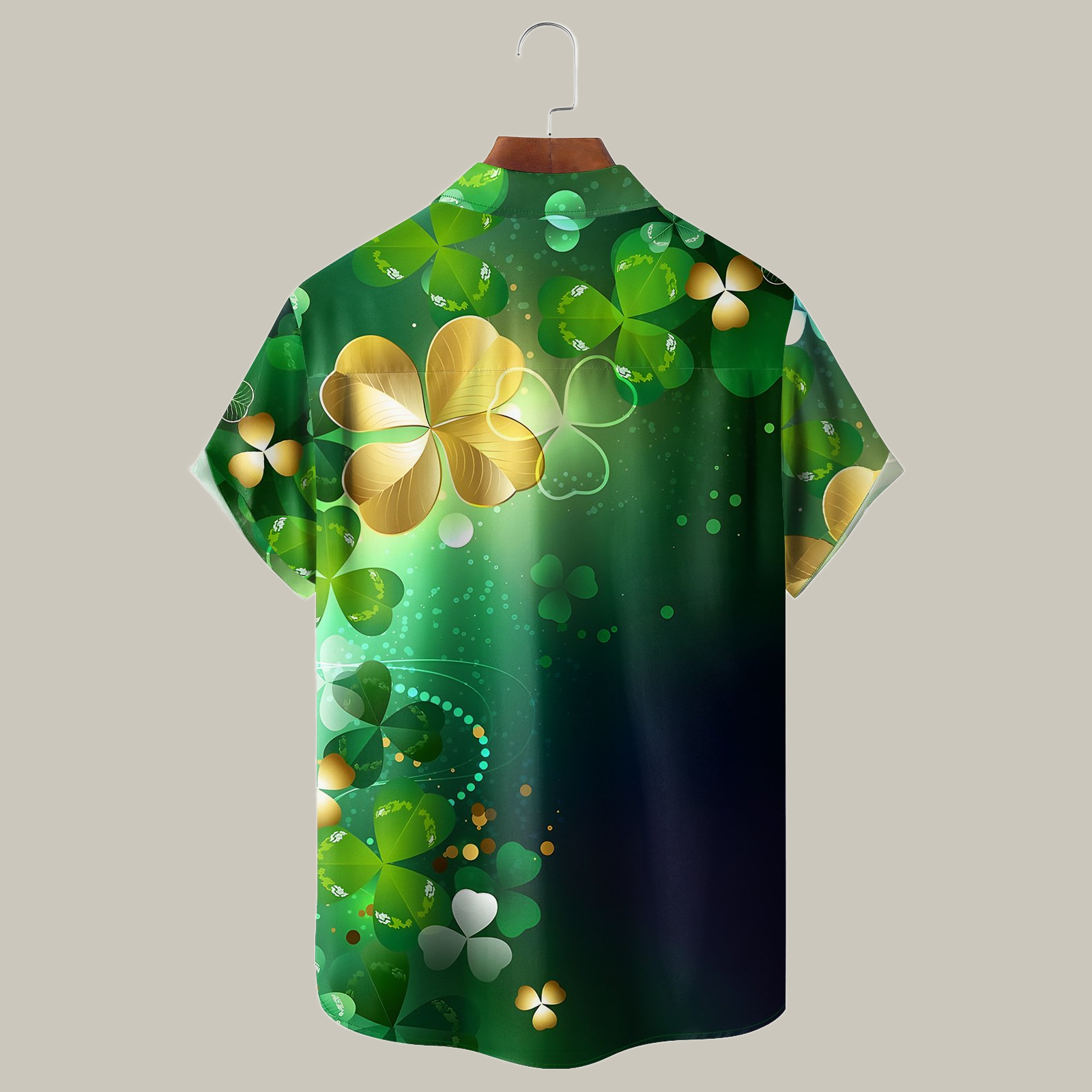 St. Patrick's Day Hot Beer Hawaiian Golf Shirt Unique Golf Clothes Father's Day Gift