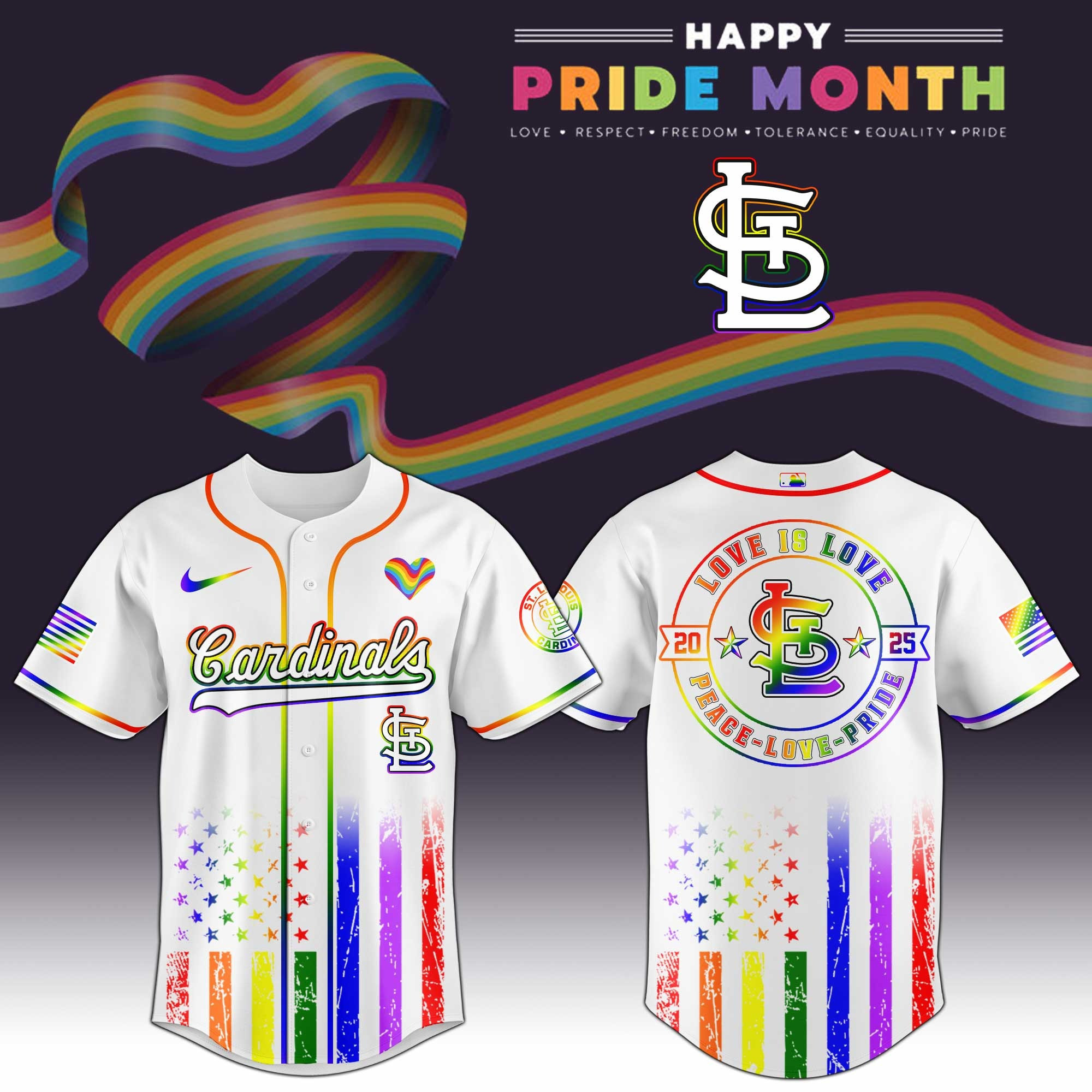 St.Louis Cardinals MLB x Happy Pride Month Limited Edition Jersey 2025 Unique LGBT Sport Merch