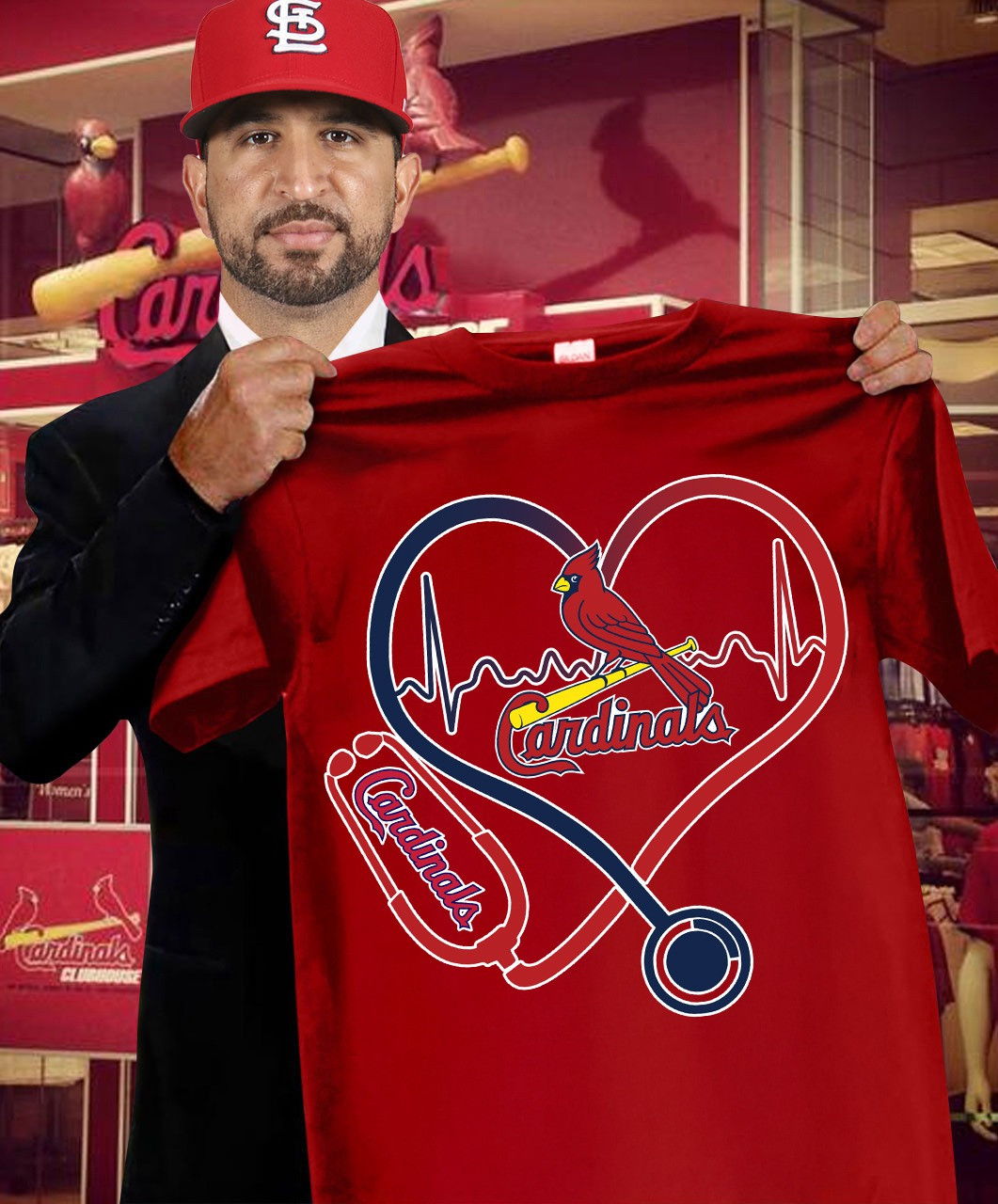 St.Louis Cardinals Nurses Night T-Shirt Honor Nurses Baseball Lovers Gifts For Fans