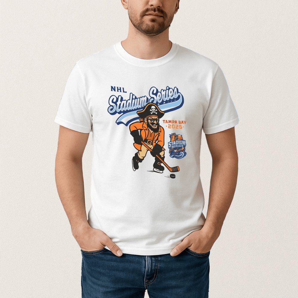 Stadium Series 2026 Tampa Bay T-Shirt Ice Pirate Art Ice Hockey Clothes Tampa Bay Fan Gear