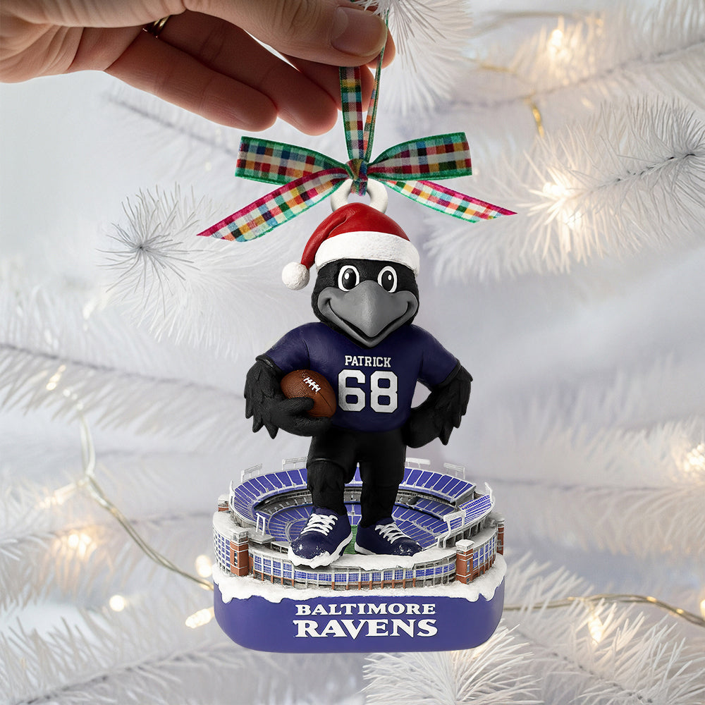 Stadium Spirit Christmas Ornament Personalized Gifts For Football Lovers - Holiday Tree Decoration Gift