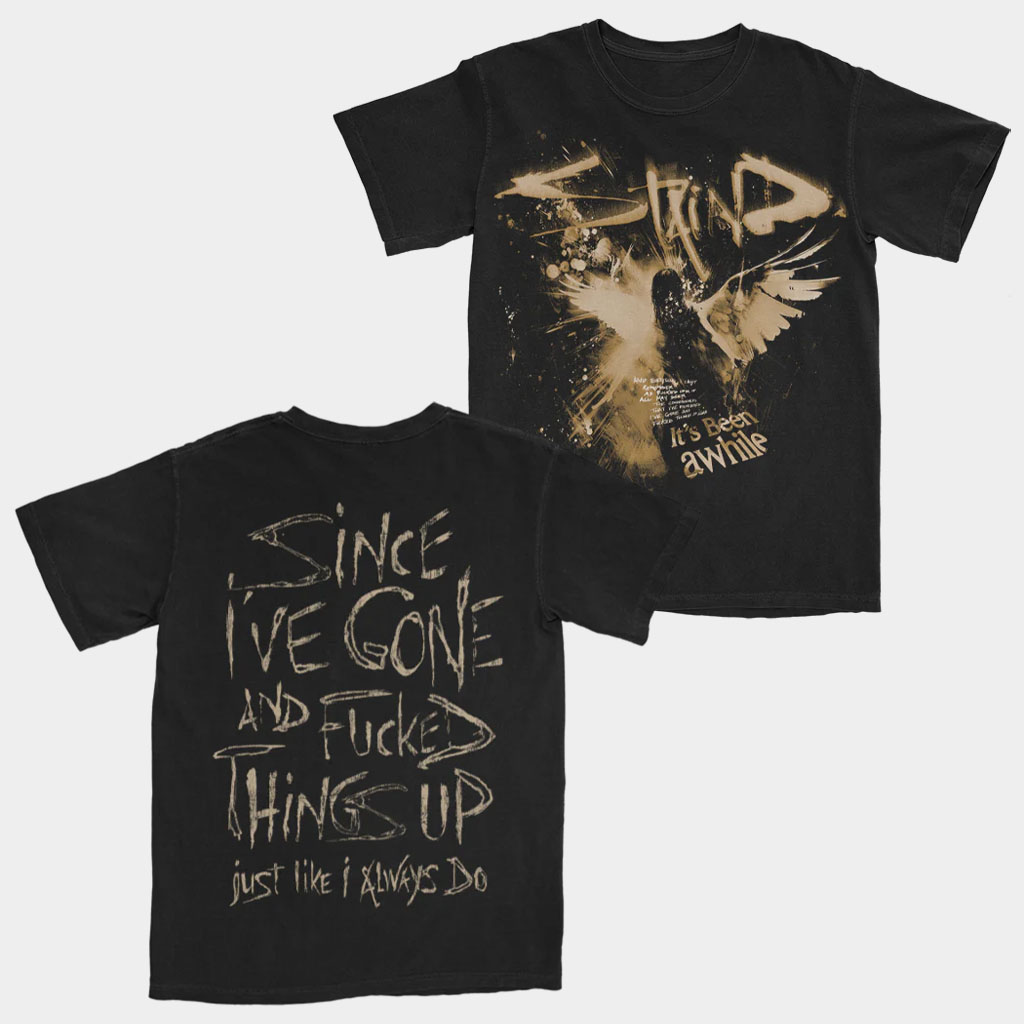 Staind Merch Angel Wings 2 0 Shirt Since I've Gone And F Things Up T-Shirt Gifts For Rock Lover-1