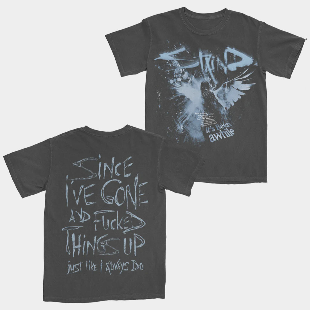 Staind Merch Angel Wings Shirt Since I've Gone And F Things Up T-Shirt Gifts For Rock Band Fan-1