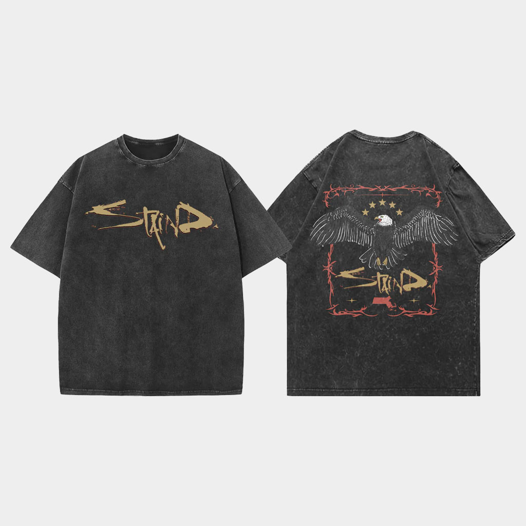 Staind Merch Eagle Staind Wash T-Shirt Best Gifts For Music Lovers