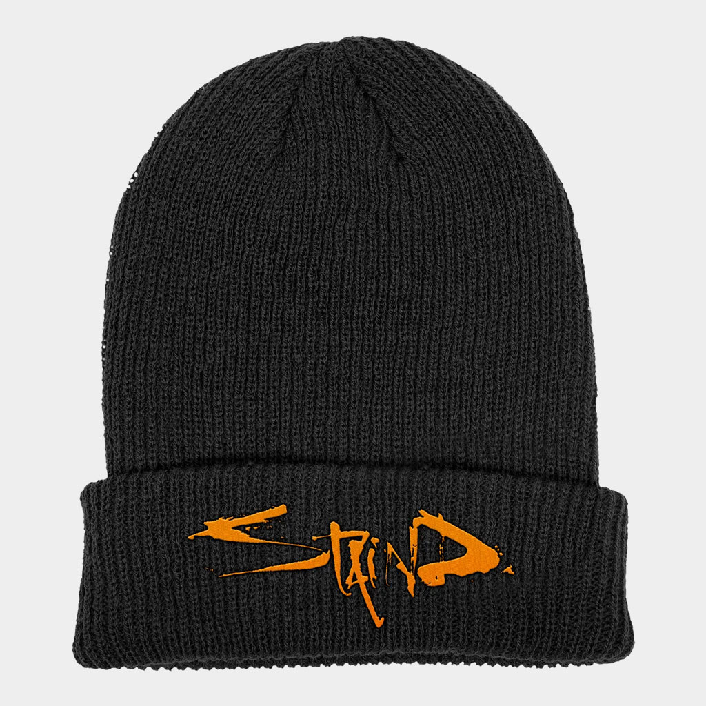 Staind Merch Orange Classic Logo Beanie Staind Hat Birthday Gifts For Music Lovers