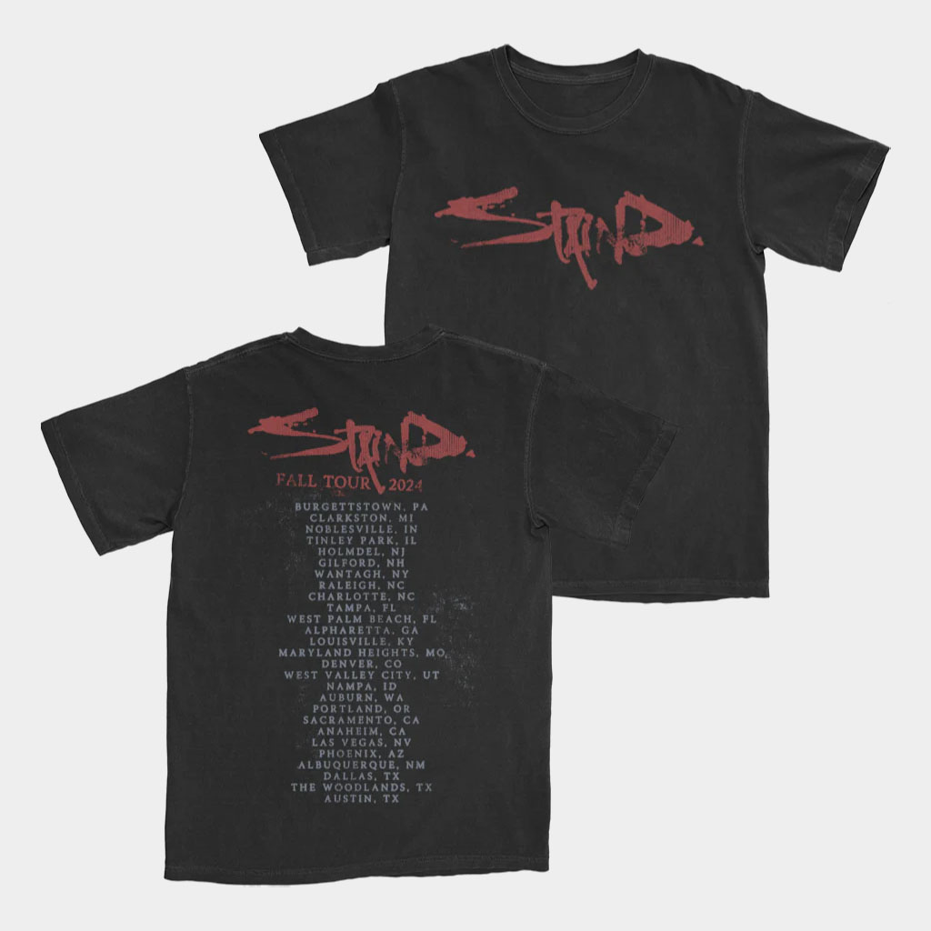 Staind Merch Stacked Logo 2024 Tour T-Shirt Birthday Gifts For Rock Band Fans-1 Staind Merch Stacked Logo 2024 Tour T-Shirt Birthday Gifts For Rock Band Fans-1