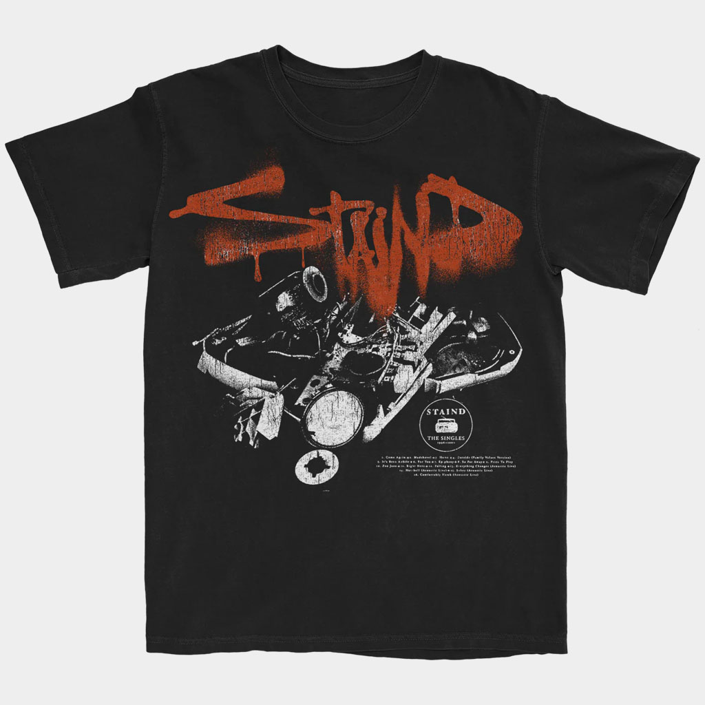 Staind Merch The Singles T-Shirt Staind Shirt Gifts For Rock Band Fans
