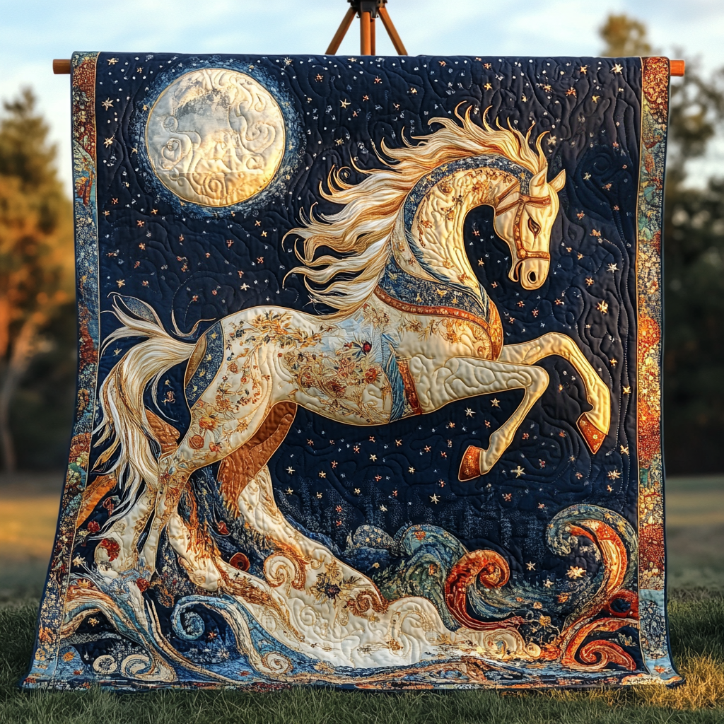 Stallion Strength Quilted Blanket Equestrian Birthday Gifts