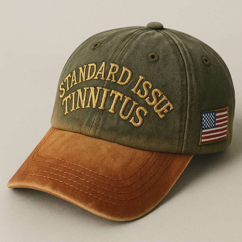 Standard Issue Tinnitus Hat American Flag Baseball Cap Great Gifts For Veterans