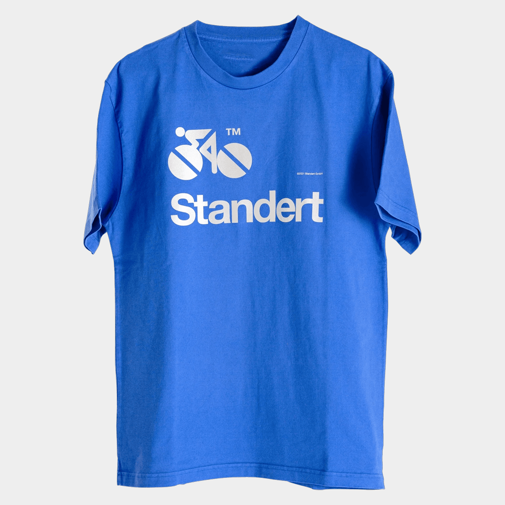 Standert Merch Blue Legacy Logo T-Shirt Standert Bicycles Shirt Gifts For Best Friends