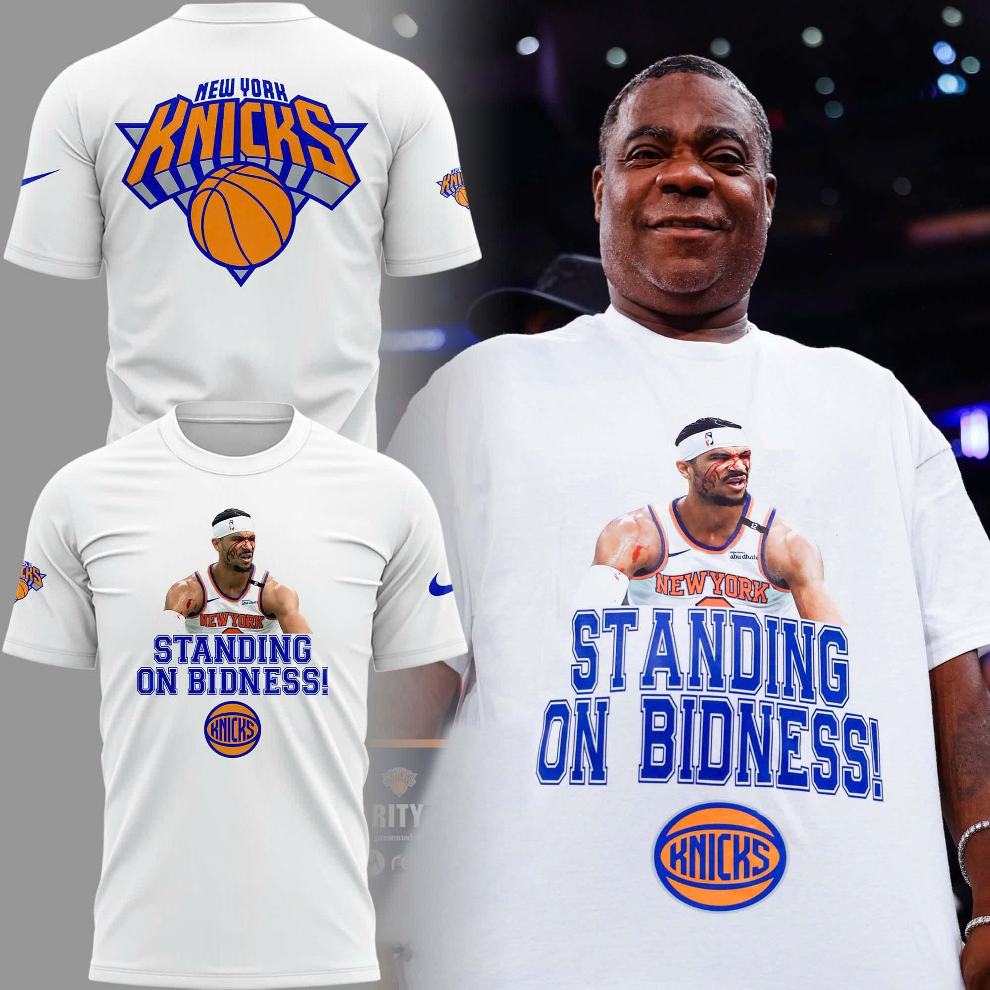 Standing On Bidness New York Knicks T-Shirt Merch Clothing Gifts For Knicks Fans
