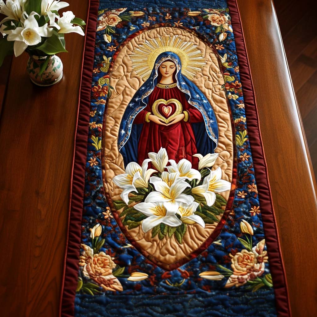 Star of the Sea Quilted Table Runner Winter Themed Table Runners Christian Christmas Presents