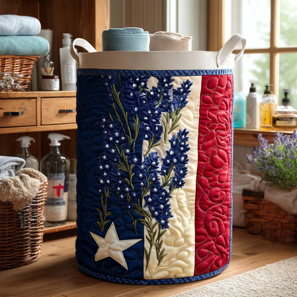 Star Of The South Quilted Laundry Basket Durable Quilted Laundry Basket for Home Organization