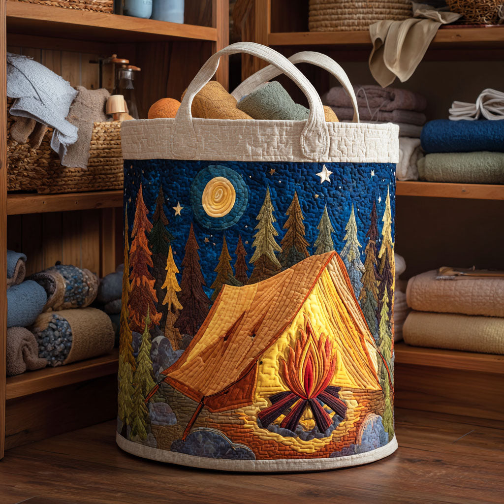 Star Tent Quilted Laundry Basket Home Essential Gift Quilted Laundry Basket with Style