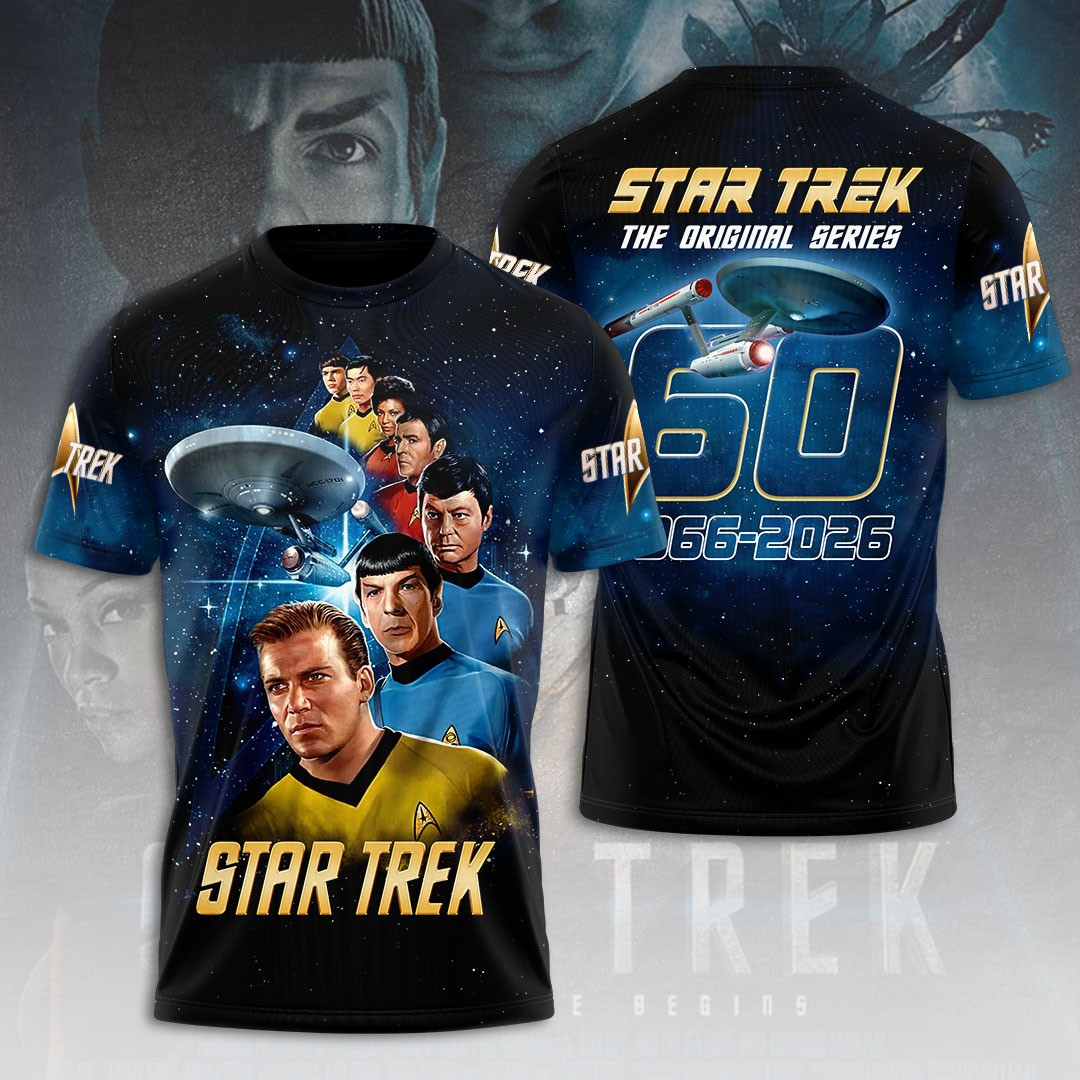 Star Trek 3D The Original Series T-Shirt Gifts For Fans Men's Women's