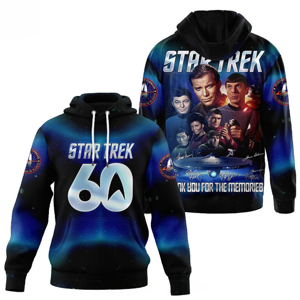 Star Trek 60 Years Thanks For Memories Hoodie Star Trek Merch Gifts For Brother In Law
