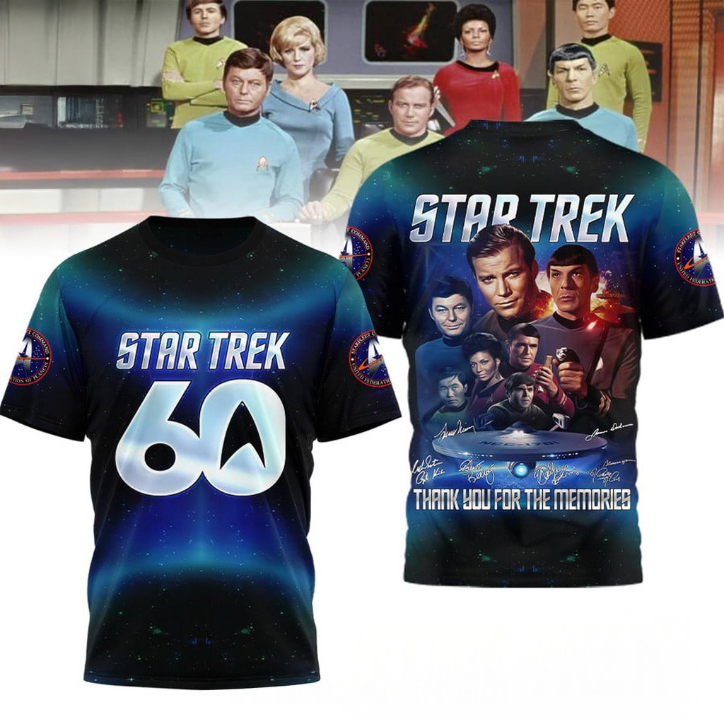 Star Trek 60 Years Thanks For Memories T-Shirt Star Trek Merch Gifts For Son In Law
