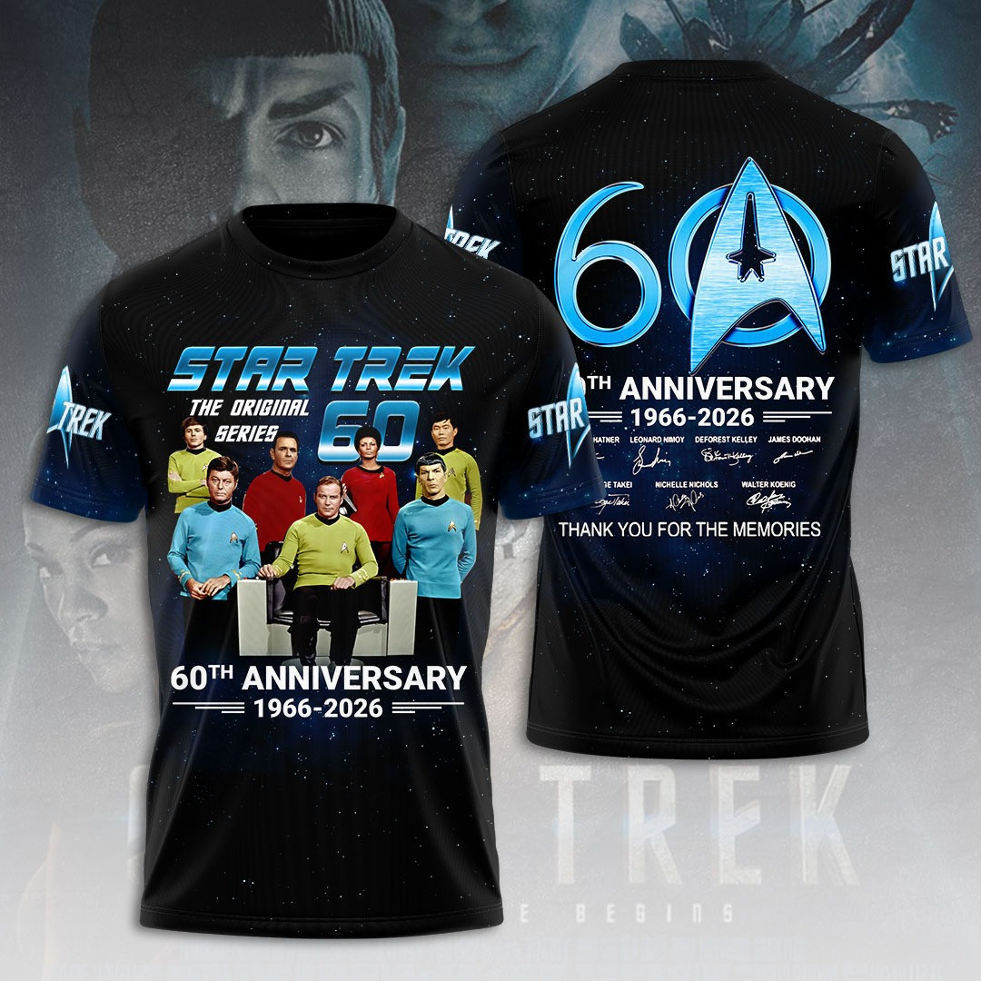 Star Trek 60th Anniversary 1966 2026 T-Shirt Gift Ideas For Fans