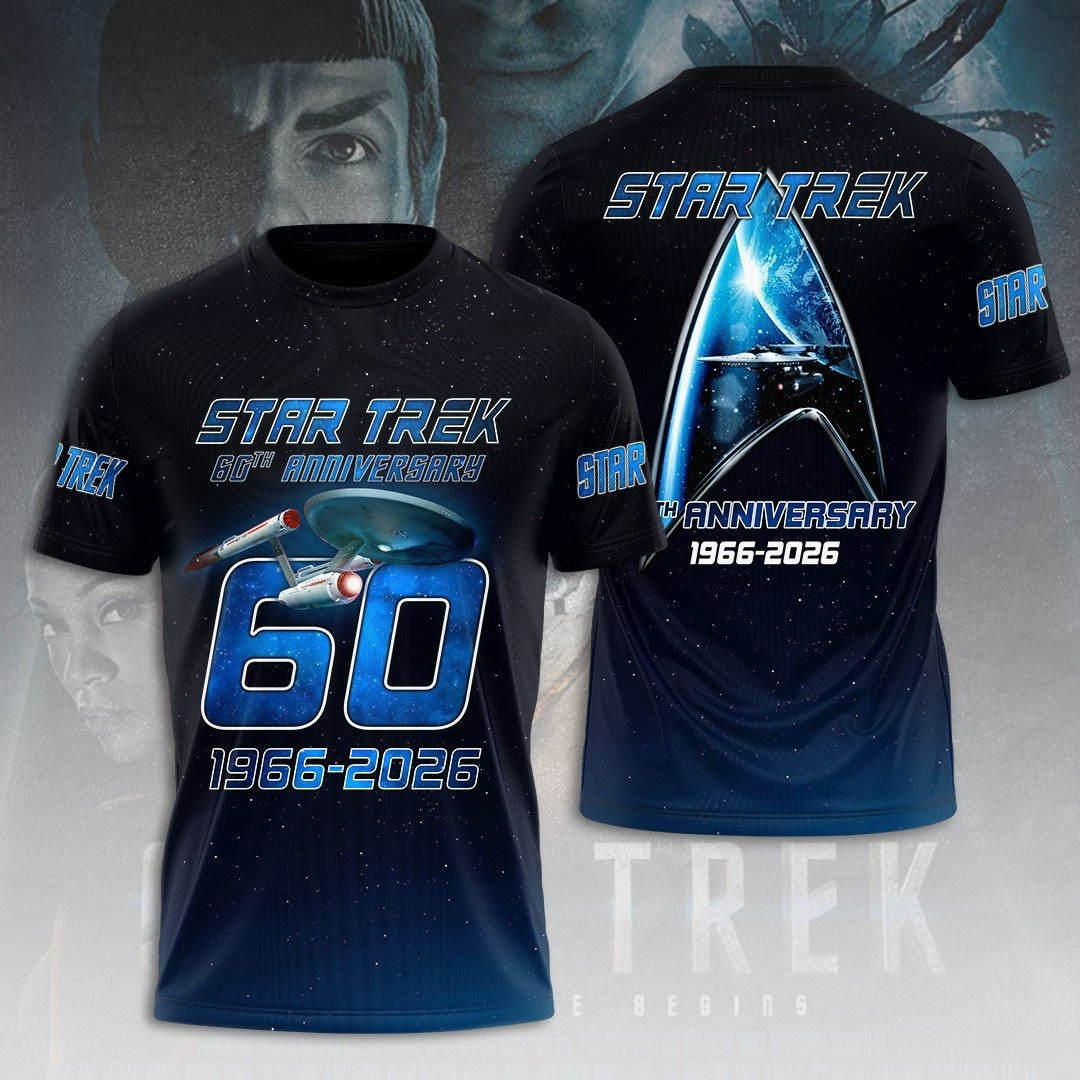 Star Trek 60th Anniversary 1966 2026 T-Shirt Unique Gifts For Fan Lovers