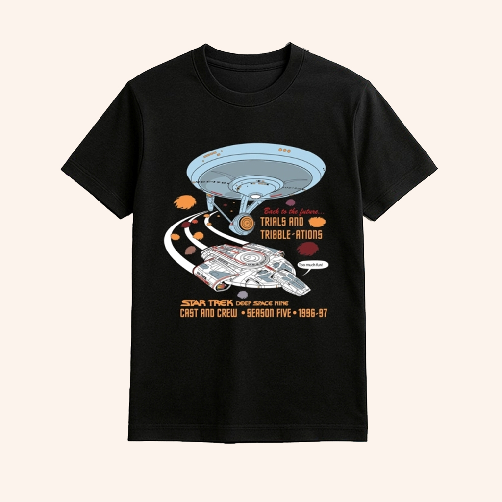 Star Trek Deep Space Nine Season Five 1996 97 Trials And Tribble Ations Shirt Star Trek Merch