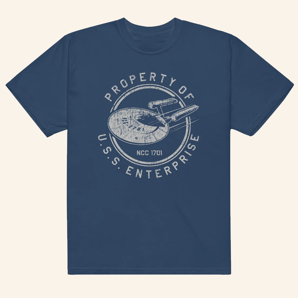 Star Trek Merch Property Of USS Enterprise T-Shirt Gifts Ideas For Him
