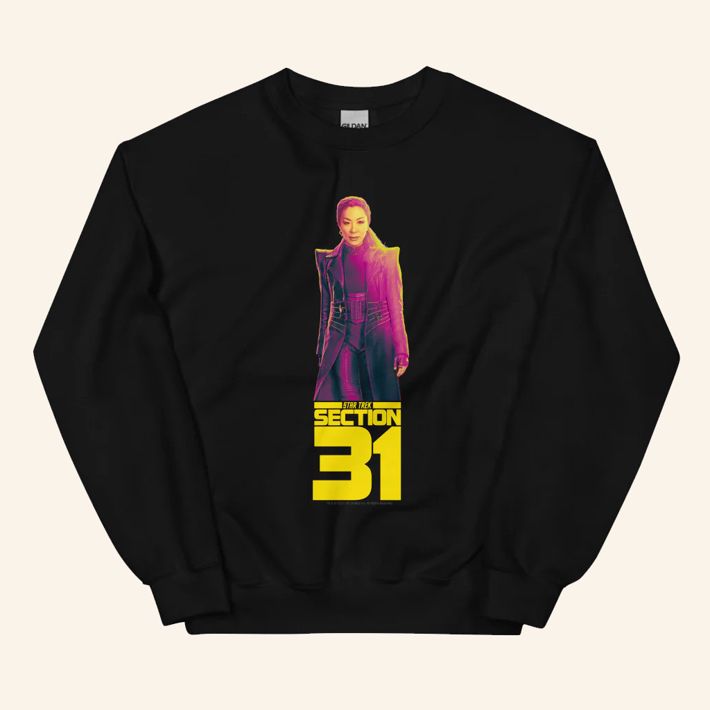 Star Trek Merch Section 31 Georgiou Black Sweatshirt Gifts For Besties