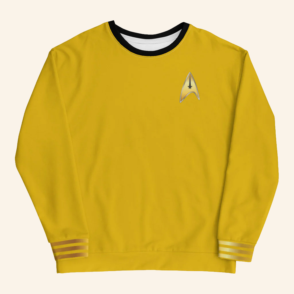 Star Trek Merch Strange New Worlds Pike Uniform Sweatshirt Gifts For Brothers