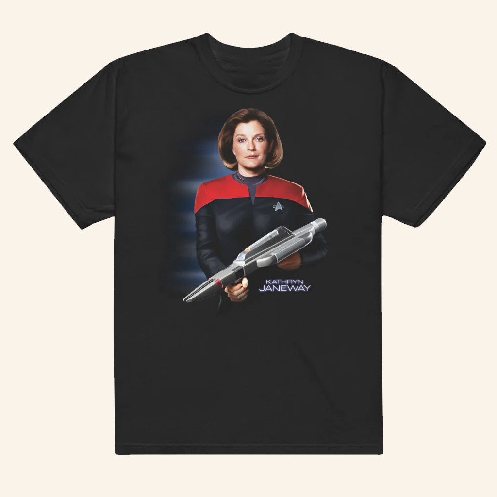 Star Trek Merch Voyager Captain Janeway Legacy T-Shirt Gifts Ideas For Him
