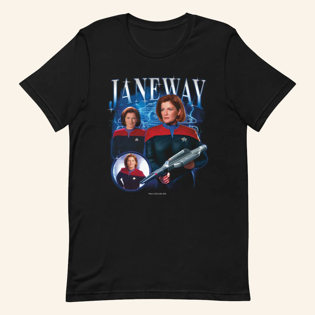 Star Trek Merch Voyager Janeway Heartthrob T-Shirt Great Gifts For Boyfriend