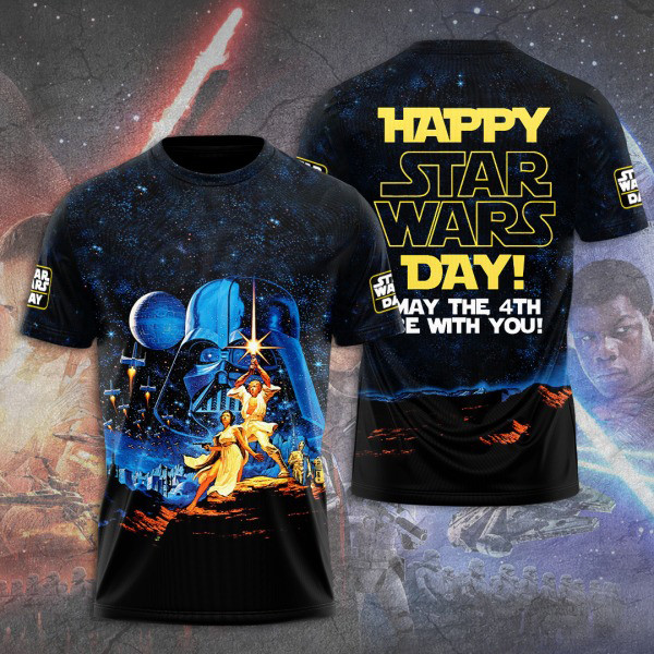 Star Wars 3D T-Shirt Happy Star Wars Day May The 4Th Be With You Shirt Fans Gifts